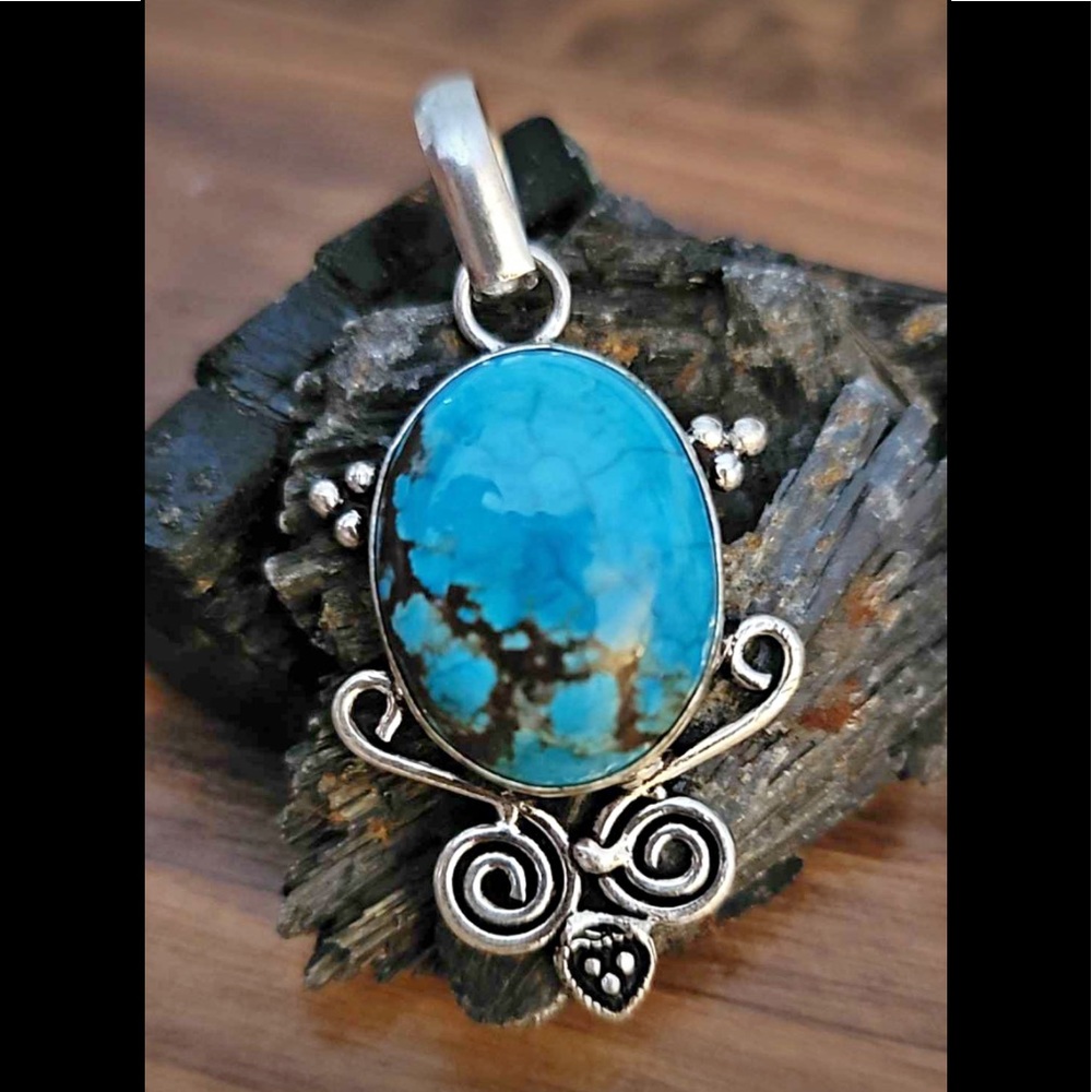 Vintage Southwestern Turquoise Pendant